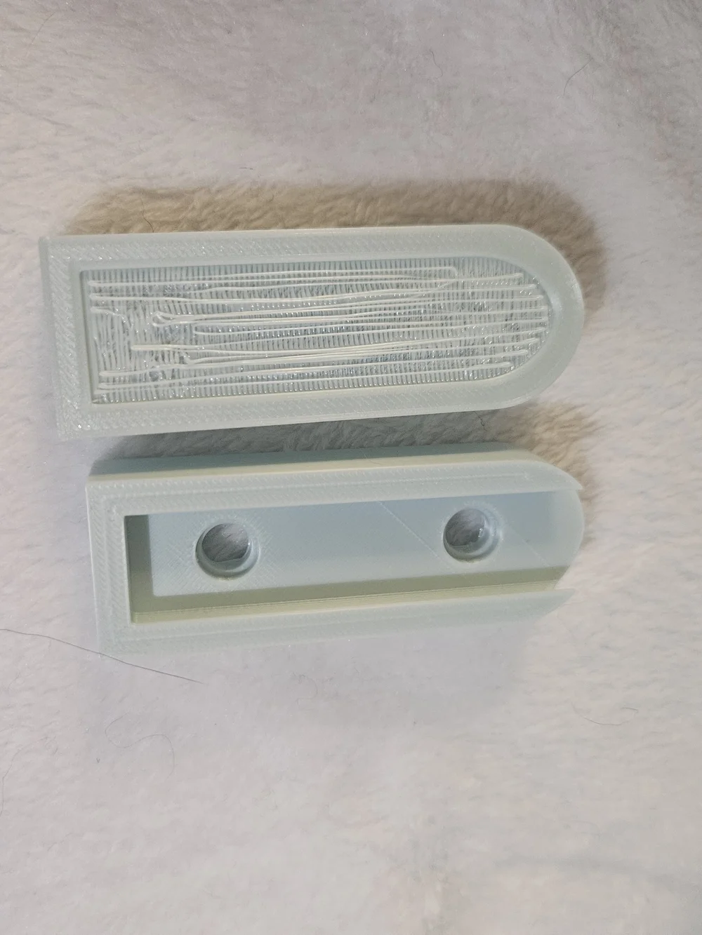 Decorative Embossed Hanging Planter - Minty Blue - 3d Printed